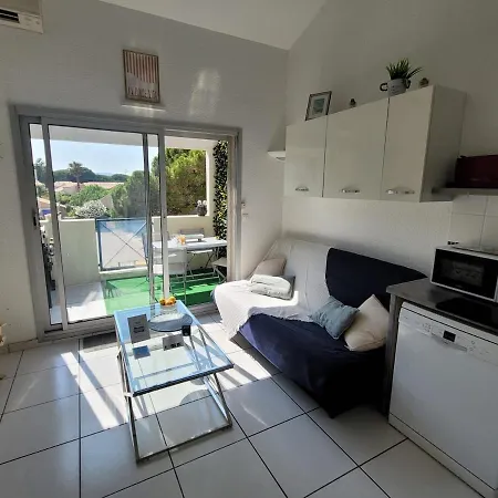 公寓 T1 Climatise Avec Terrasse & Acces Piscine 勒拉旺杜