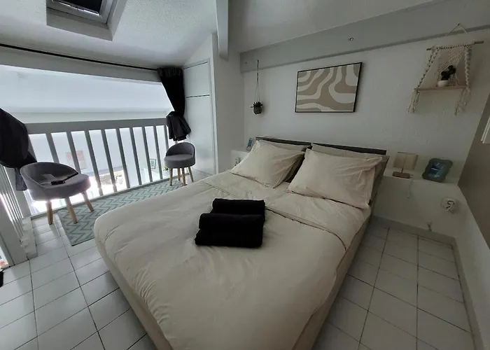 Apartmán T1 Climatise Avec Terrasse & Acces Piscine